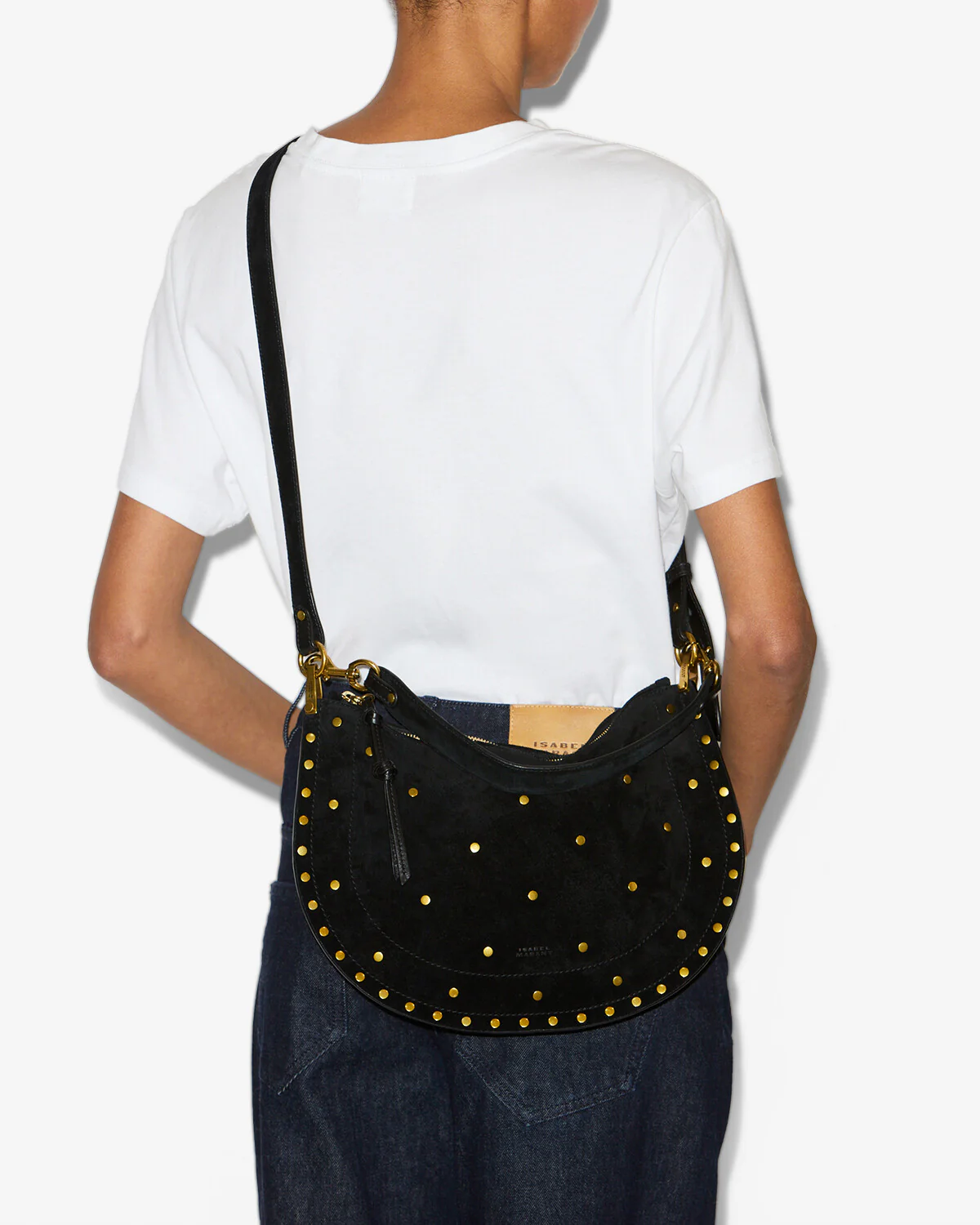 OSKAN SOFT ZIPPED BAG WITH STUDS